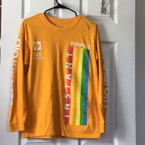 Polaroid man's shirt.